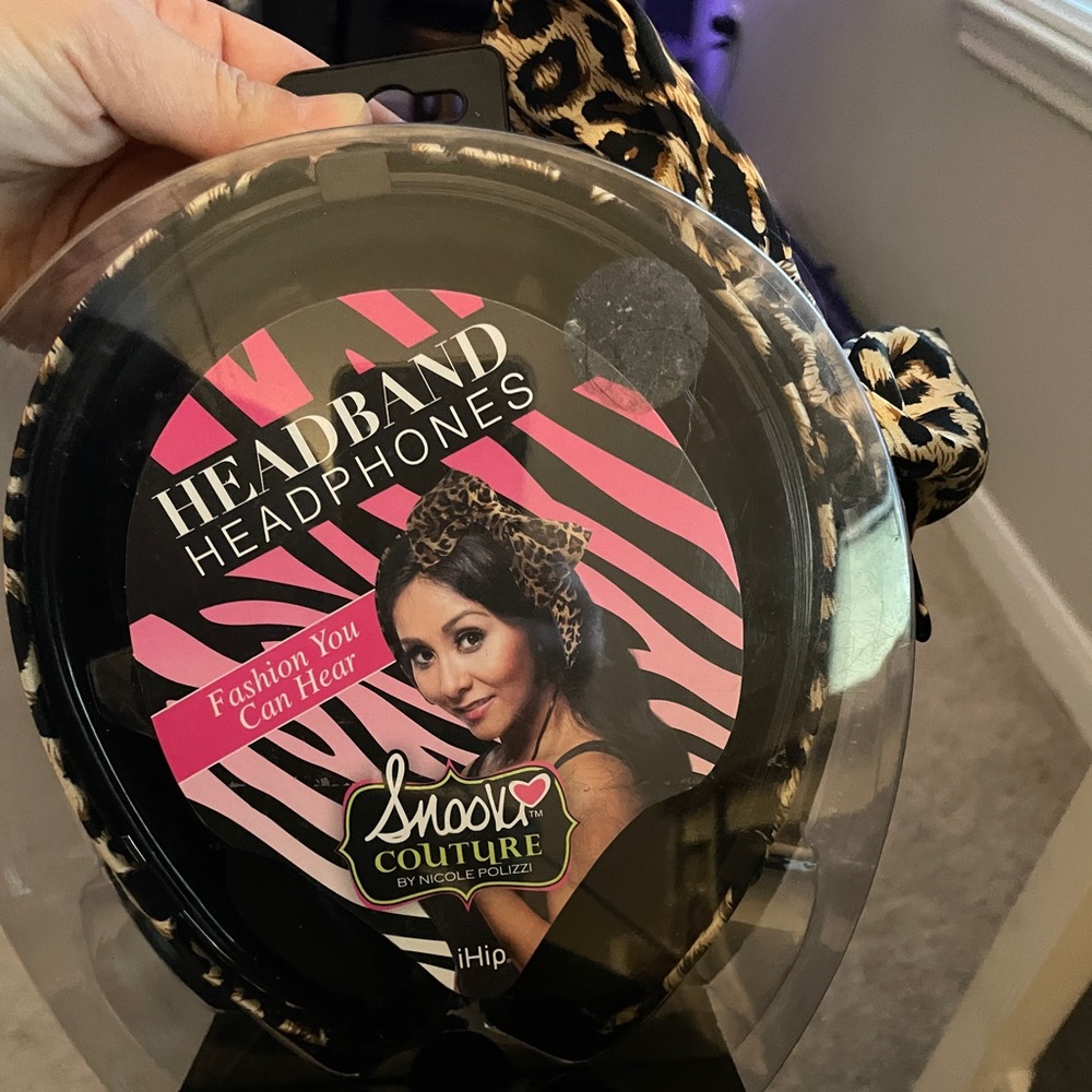 Fashionable headband headphones Snooki Couture
